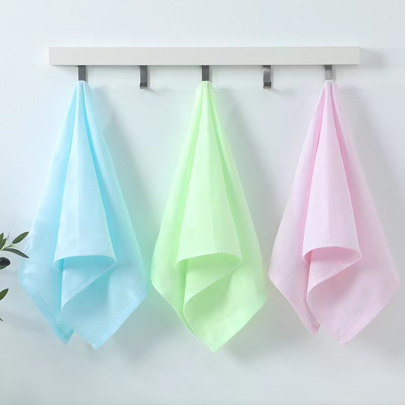 Πετσέτα γάζας προσώπου και μπάνιου, για ενήλικες και παιδιά, μαλακή και απορροφητική, 200 γρ. και άνω, 60 νημάτων