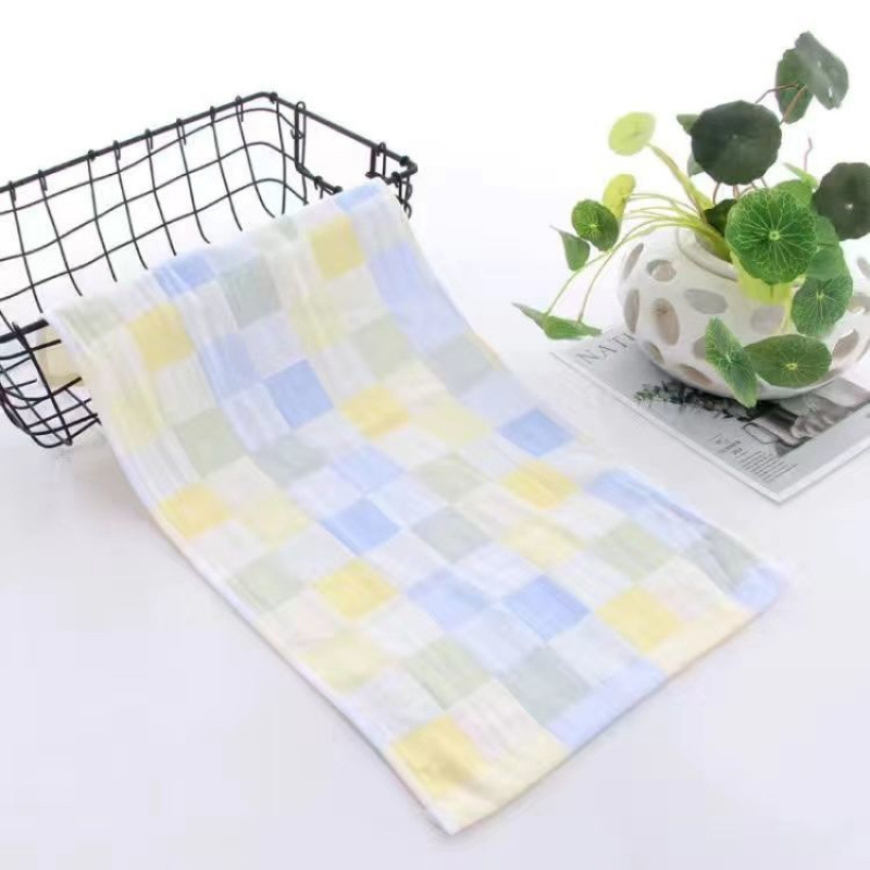 Πετσέτα γάζας προσώπου και μπάνιου, για ενήλικες και παιδιά, μαλακή και απορροφητική, 200 γρ. και άνω, 60 νημάτων