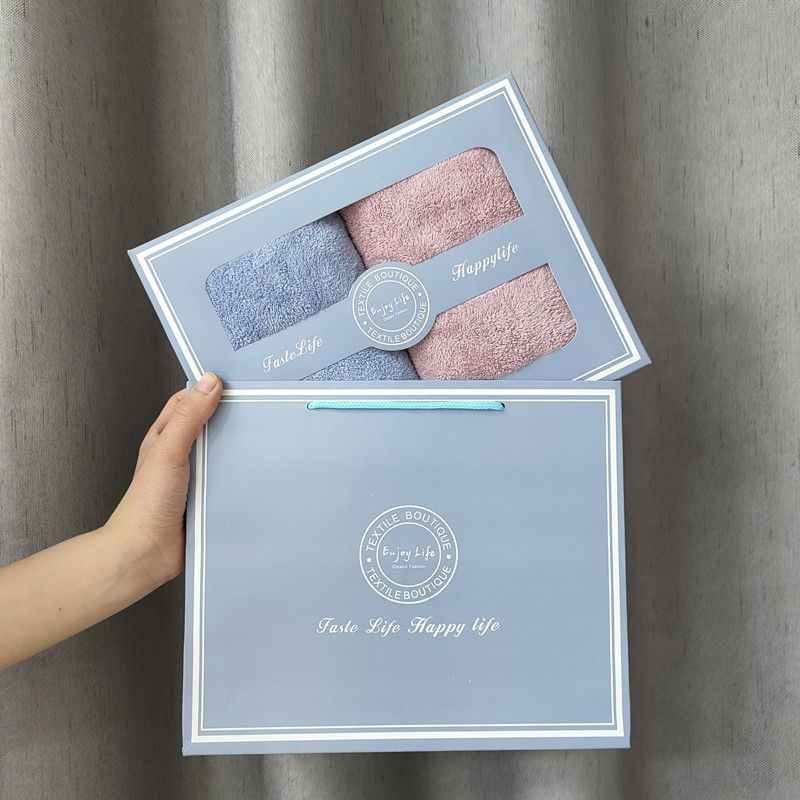 Σετ πετσέτες σε κουτί δώρου: Coral Fleece, 90 g, συσκευασία σε κουτί δώρου, μονή/διπλό κουτί, απορροφητικότητα 0–5 s