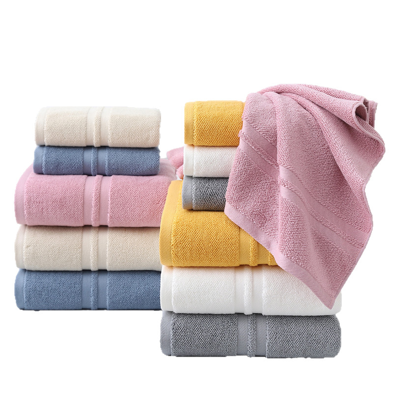 Set ručnika za kupanje od 100% pamuka, dva komada, 500 g+ težina, ravno tkanje, 32s pređa