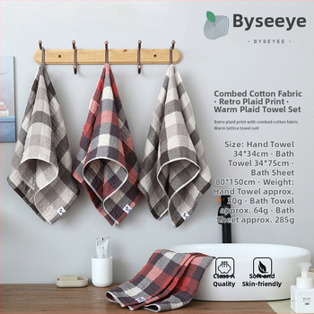 Baise Qianyi set de prosoape – moi, absorbante, rezistente la decolorare, 50–80 g pentru fiecare prosoapă, pentru față și corp, reutilizabil