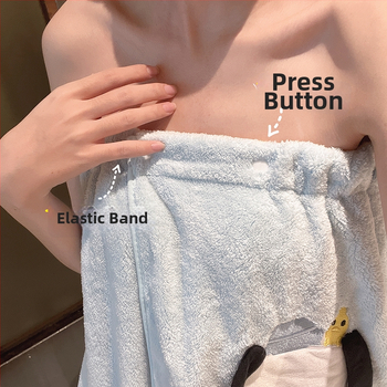 Банна роба от коралов флис, 100% полиестер, подходяща за есен, за жени