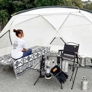 Кемпинг одеяло с геометричен узор (полиестер; 1000–1499 г; Peel Forest; пролет и есен)