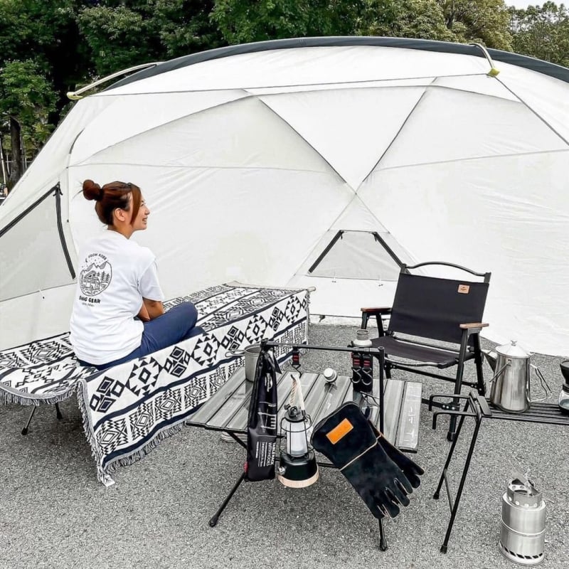 Кемпинг одеяло с геометричен узор (полиестер; 1000–1499 г; Peel Forest; пролет и есен)