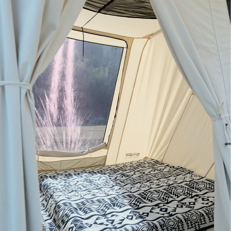 Кемпинг одеяло с геометричен узор (полиестер; 1000–1499 г; Peel Forest; пролет и есен)