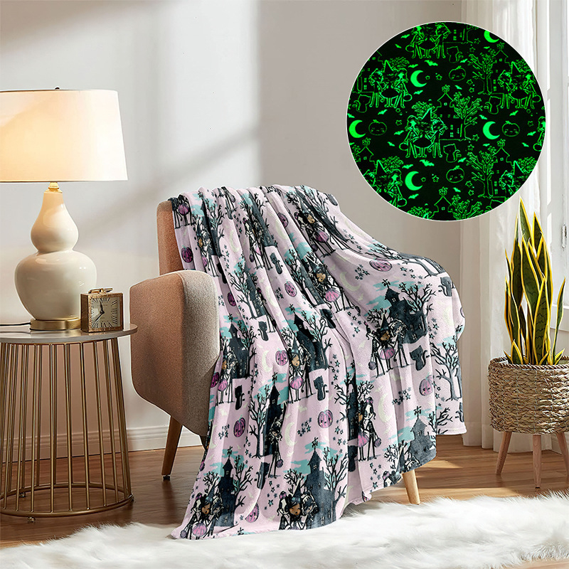 Детско одеяло от френски велур с карикатурен дизайн, тегло под 300 г, персонализирана обработка