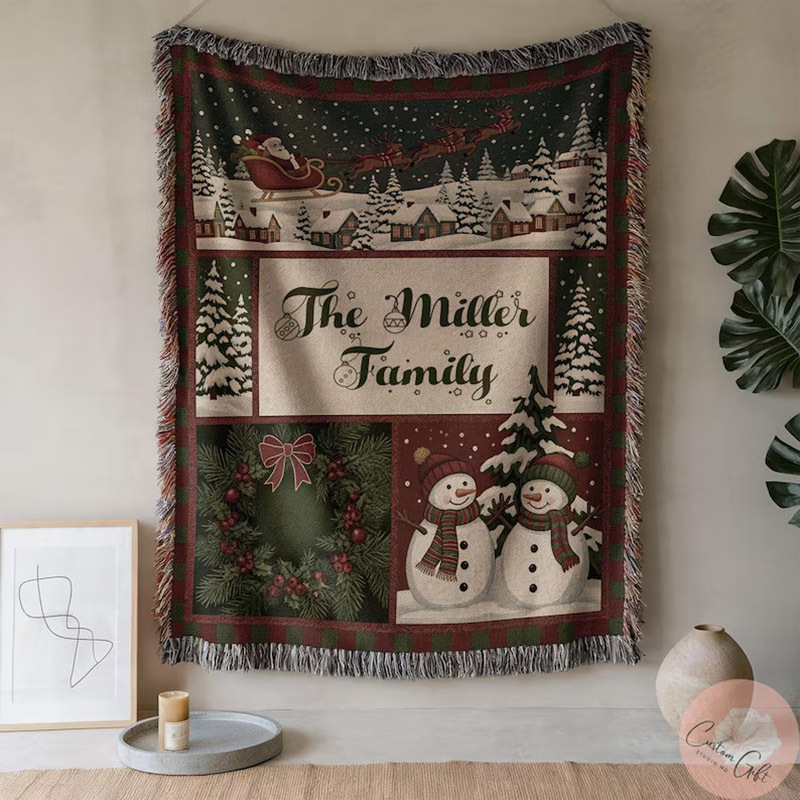 Декоративен гоблен покривало за диван, карикатурен дизайн, скандинавски стил, полиестер-памук, 1000–1499 г, по поръчка