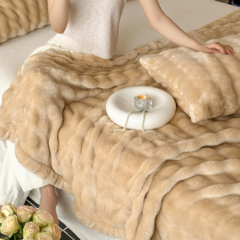 Плед от памучно-нитрилна смес, модерен стил, тегло 300-499 г, подходящ за всички сезони