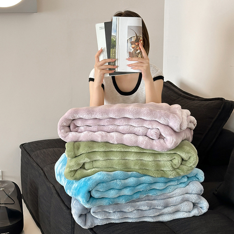 Плед от памучно-нитрилна смес, модерен стил, тегло 300-499 г, подходящ за всички сезони