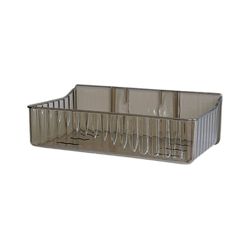 Триъгълна ъглова полица за стена, пластмасова, баня, 1 ниво, минималистичен стил, организатор за козметика