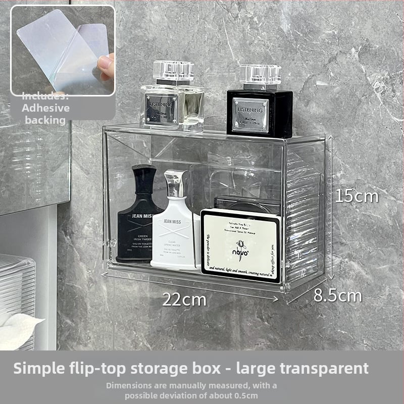 Триъгълна ъглова полица за стена, пластмасова, баня, 1 ниво, минималистичен стил, организатор за козметика