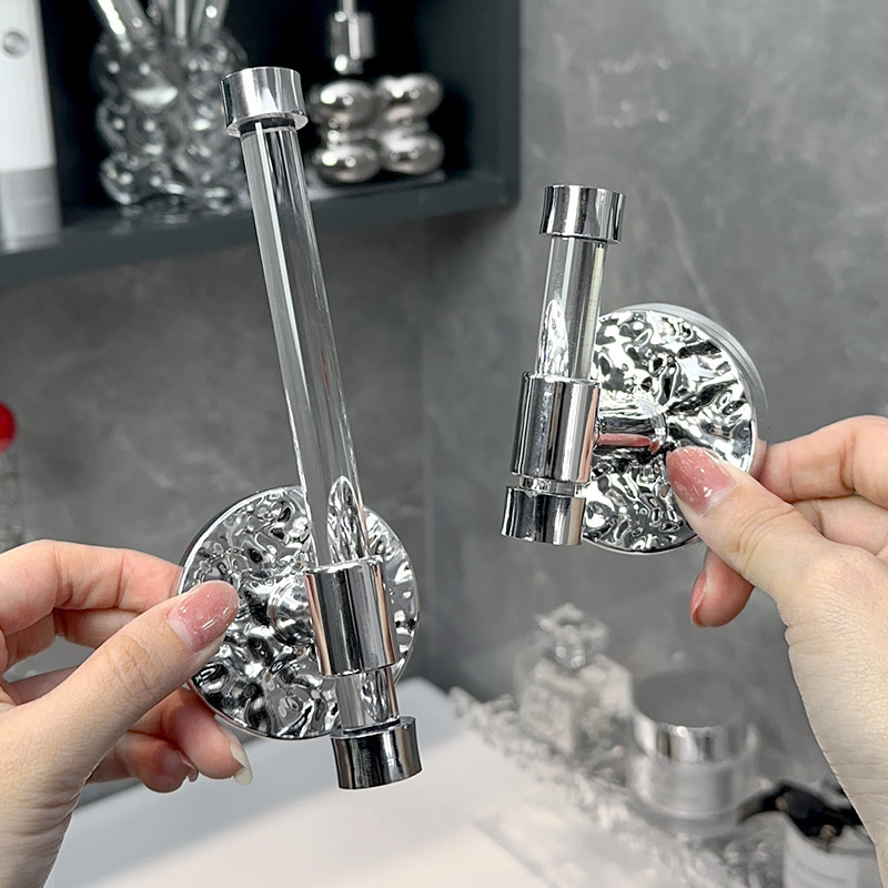 Триъгълна ъглова полица за стена, пластмасова, баня, 1 ниво, минималистичен стил, организатор за козметика