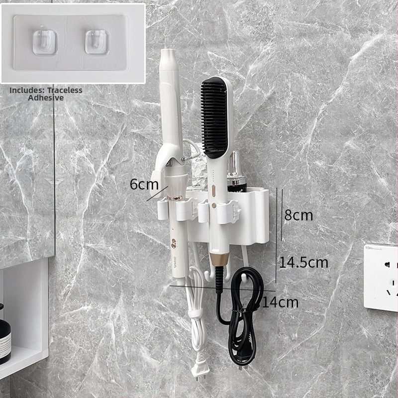 Триъгълна ъглова полица за стена, пластмасова, баня, 1 ниво, минималистичен стил, организатор за козметика