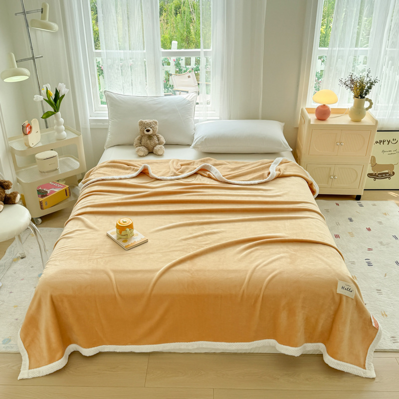 100% poliészter törölköző pléd, dupla oldalú fleece, 300 g/m², tavasz–ősz, egyszínű minta, könnyű luxus stílus, testreszabható