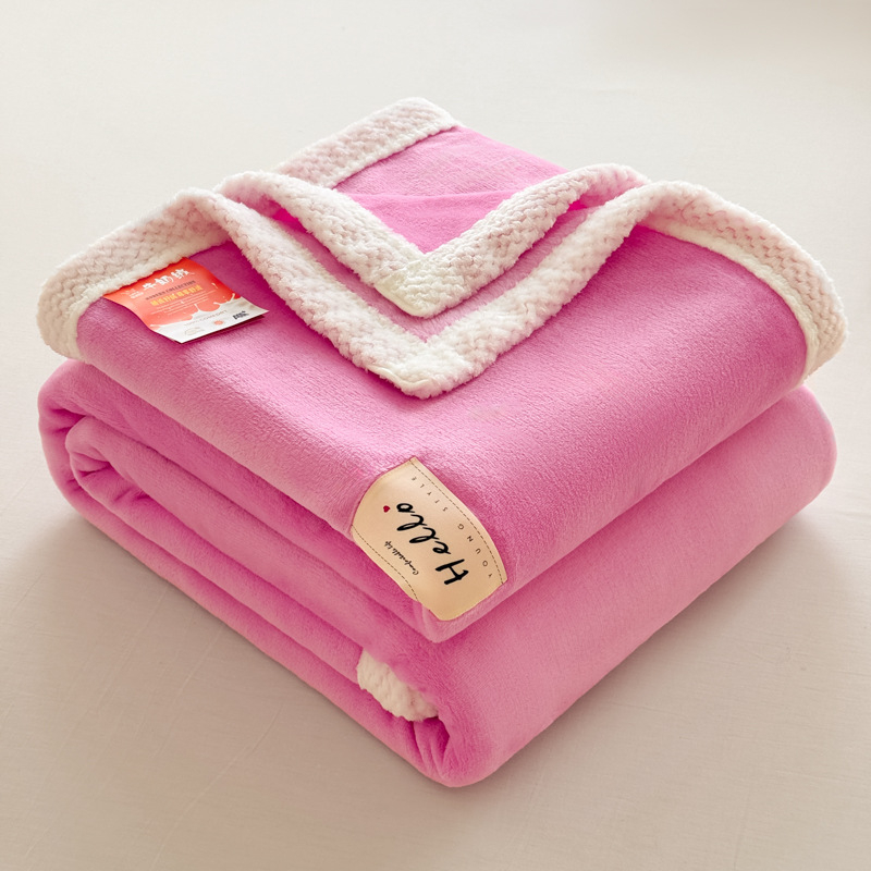 100% poliészter törölköző pléd, dupla oldalú fleece, 300 g/m², tavasz–ősz, egyszínű minta, könnyű luxus stílus, testreszabható