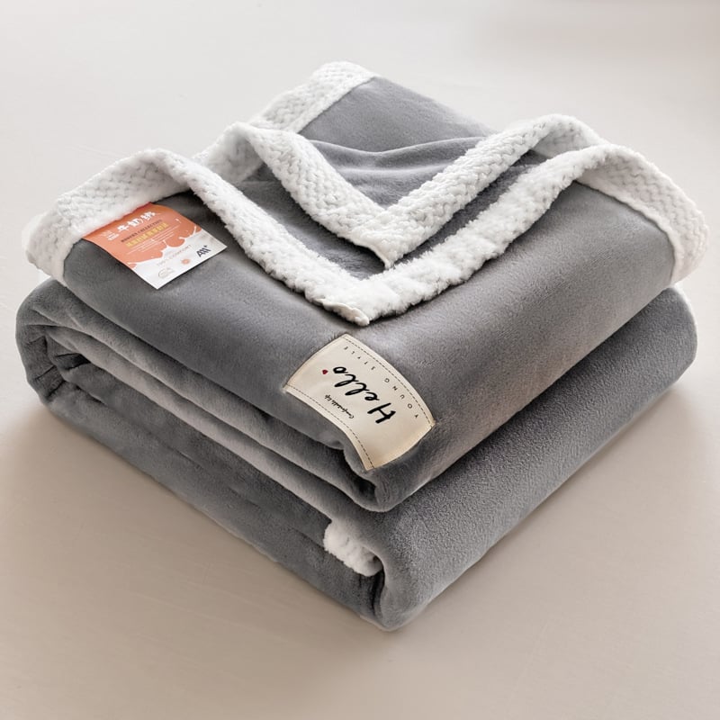 100% poliészter törölköző pléd, dupla oldalú fleece, 300 g/m², tavasz–ősz, egyszínű minta, könnyű luxus stílus, testreszabható