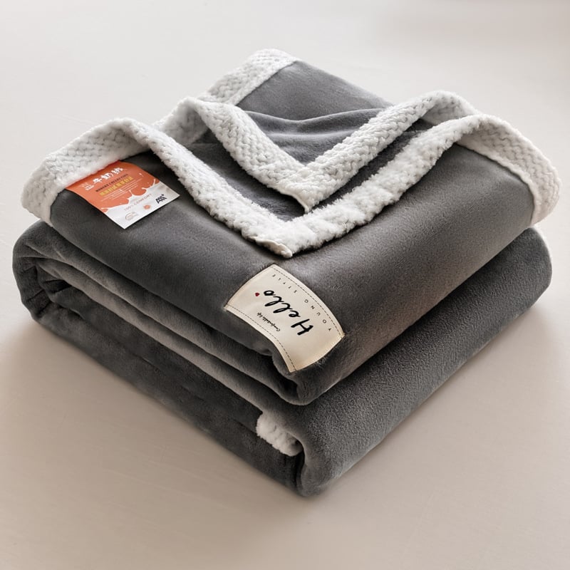 100% poliészter törölköző pléd, dupla oldalú fleece, 300 g/m², tavasz–ősz, egyszínű minta, könnyű luxus stílus, testreszabható