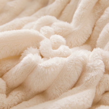 Одеяло коралов флийс с широки ивици, полиестер, тегло 1000–1499 г, за всички сезони