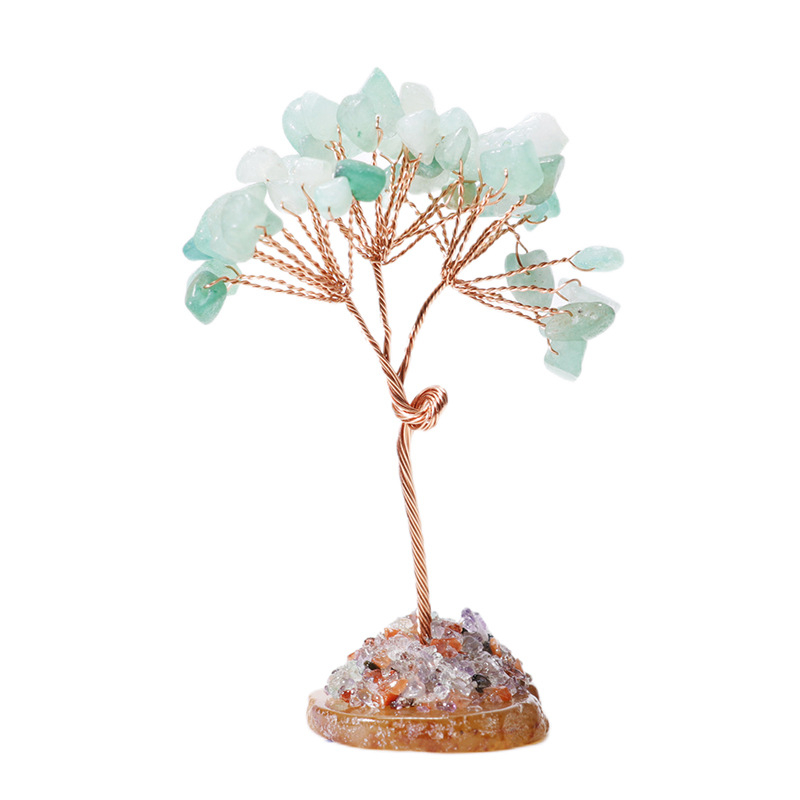 Kristallidest õnnepuu Crystal Raw Edition, kaasaegne ja minimalistlik laua dekor, mullpakend (Materjal: Kristall; Bränd: Crystal Raw Edition; Stiil: Modernne ja minimalistlik; Pakend: Mullpakend)