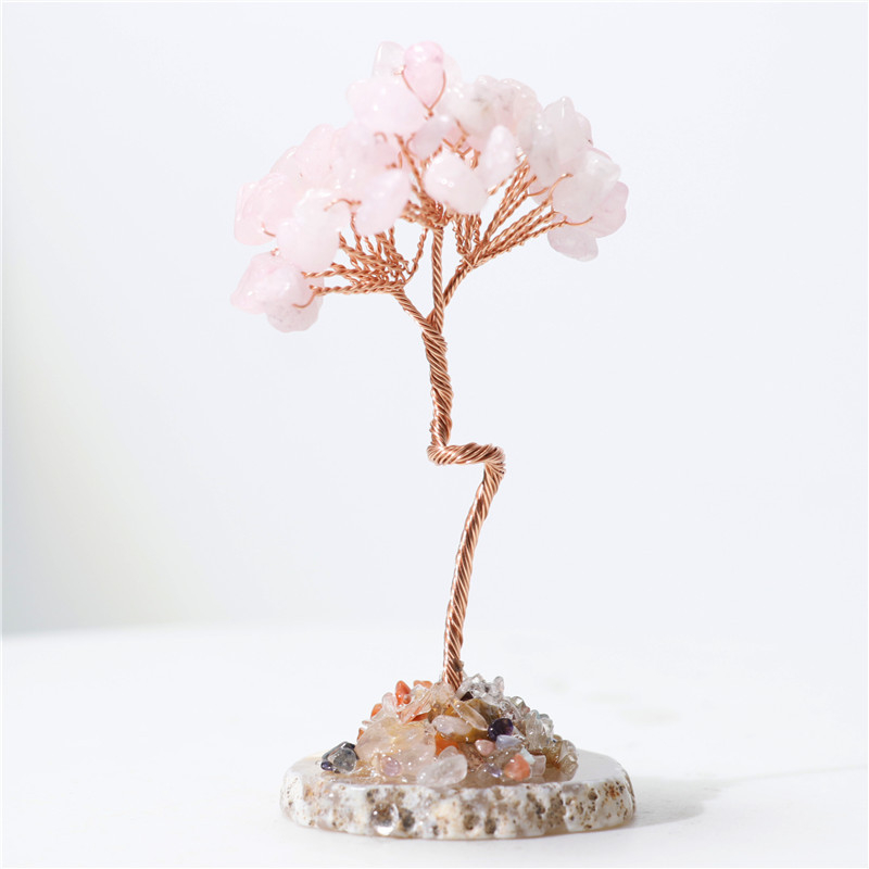 Kristallidest õnnepuu Crystal Raw Edition, kaasaegne ja minimalistlik laua dekor, mullpakend (Materjal: Kristall; Bränd: Crystal Raw Edition; Stiil: Modernne ja minimalistlik; Pakend: Mullpakend)