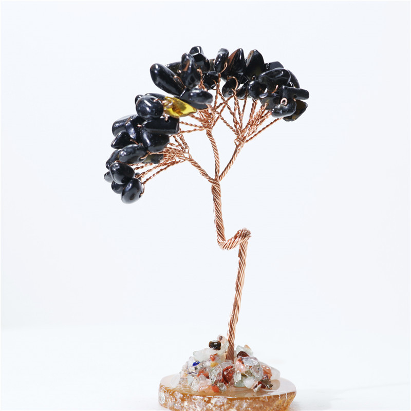 Kristallidest õnnepuu Crystal Raw Edition, kaasaegne ja minimalistlik laua dekor, mullpakend (Materjal: Kristall; Bränd: Crystal Raw Edition; Stiil: Modernne ja minimalistlik; Pakend: Mullpakend)