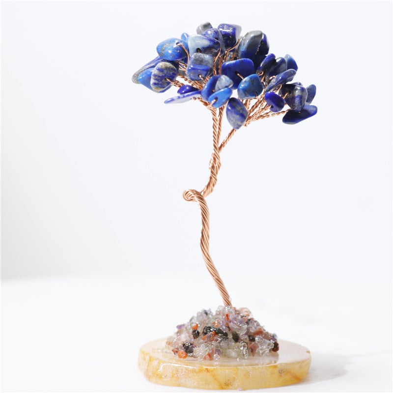 Kristallidest õnnepuu Crystal Raw Edition, kaasaegne ja minimalistlik laua dekor, mullpakend (Materjal: Kristall; Bränd: Crystal Raw Edition; Stiil: Modernne ja minimalistlik; Pakend: Mullpakend)