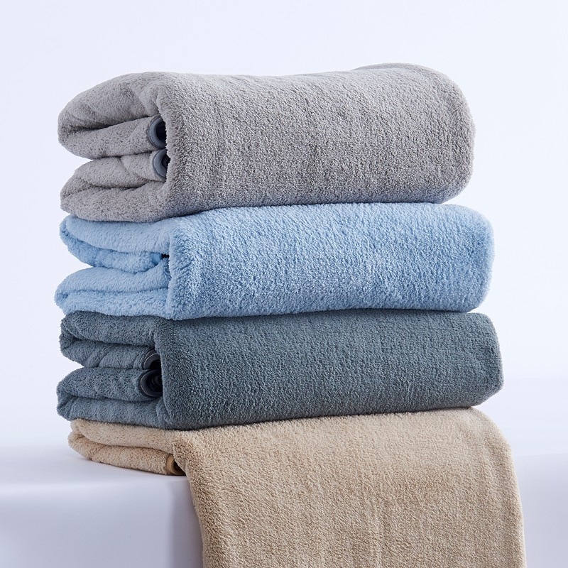 Prosop de baie Xidi - Microfibră Coral Fleece, Catifea tăiată, Fire 21s, 40 fibre, Brand Wiledy