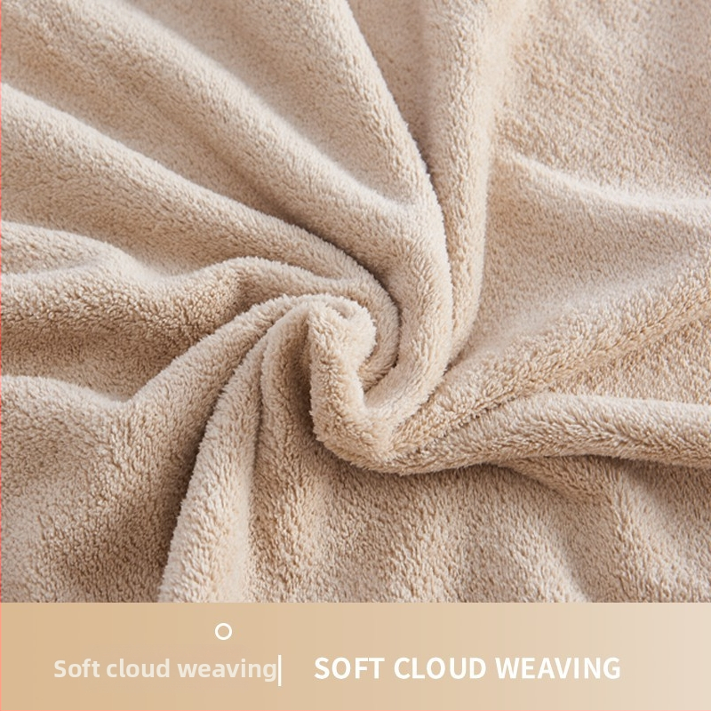 Prosop de baie Xidi - Microfibră Coral Fleece, Catifea tăiată, Fire 21s, 40 fibre, Brand Wiledy