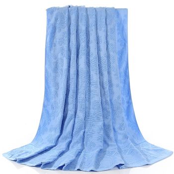 Ručnik-deka od pamuka, prilagodljiva iz šivanjem, mekana i koži-prijateljska, 99% pamuk, prugasti uzorak, težina 0.55–1.0 kg, ljetna upotreba