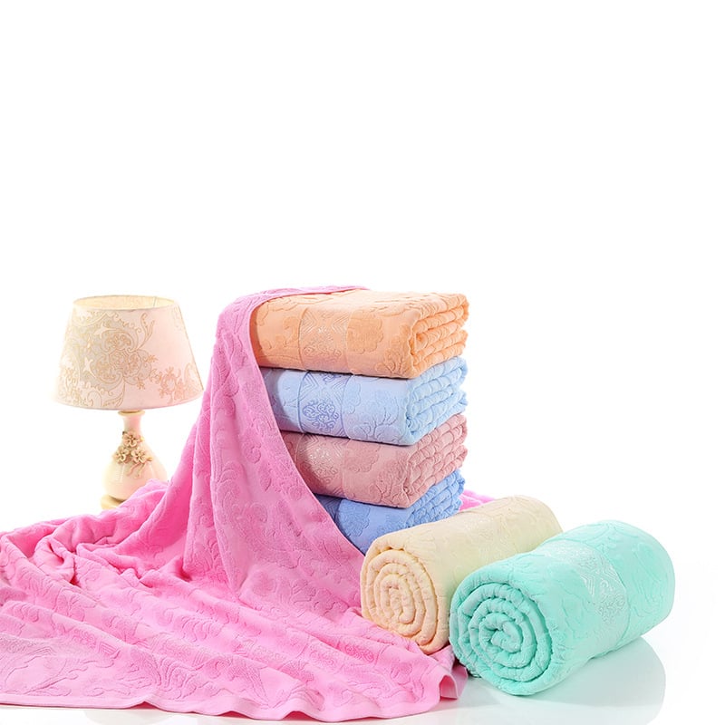 Ručnik-deka od pamuka, prilagodljiva iz šivanjem, mekana i koži-prijateljska, 99% pamuk, prugasti uzorak, težina 0.55–1.0 kg, ljetna upotreba