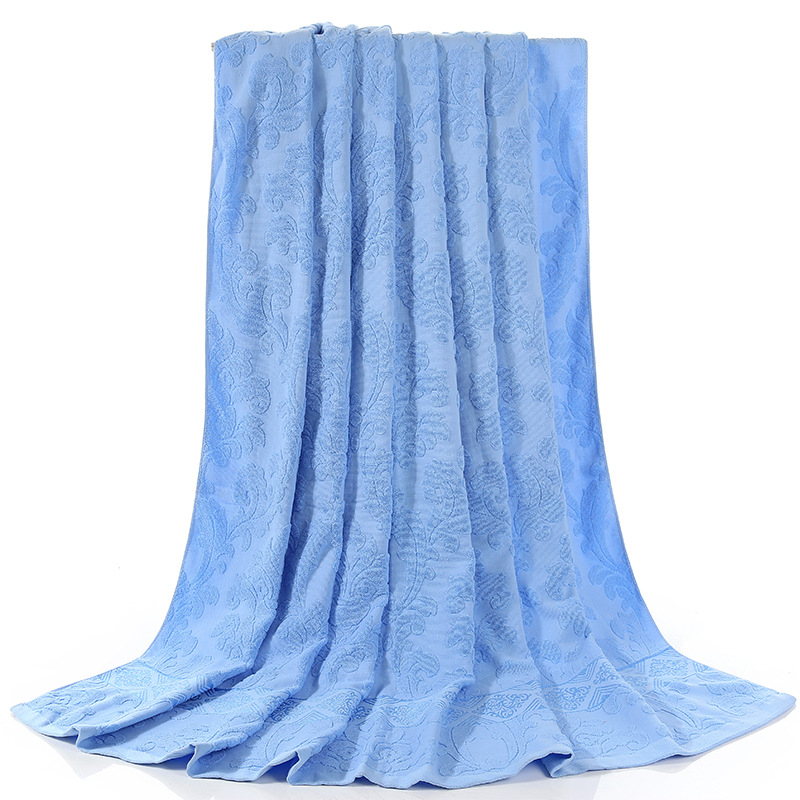 Ručnik-deka od pamuka, prilagodljiva iz šivanjem, mekana i koži-prijateljska, 99% pamuk, prugasti uzorak, težina 0.55–1.0 kg, ljetna upotreba