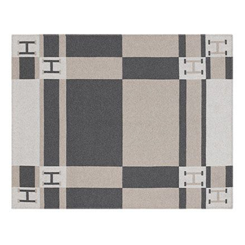 Вълнено кашмирено одеяло, геометричен модел, 800–1000 г, персонализируемо