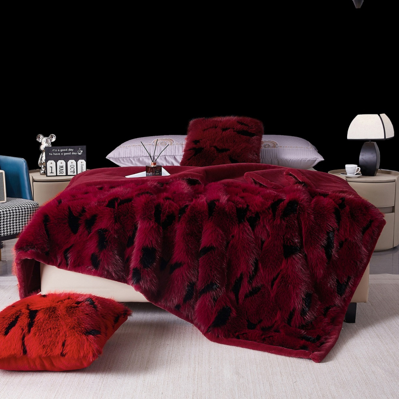 Raschel одеяло за легло с ивици, полиестер, тегло 500–800 г, персонализируемо