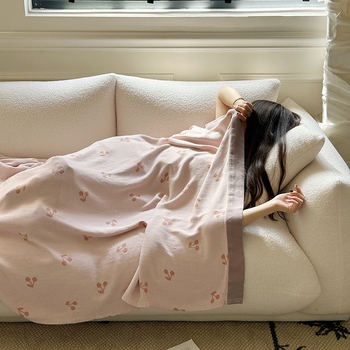 Bambuszrost takaró - könnyű, 300 g alatt, négy évszakos, virágos mintázat, INS stílus, első osztályú termék