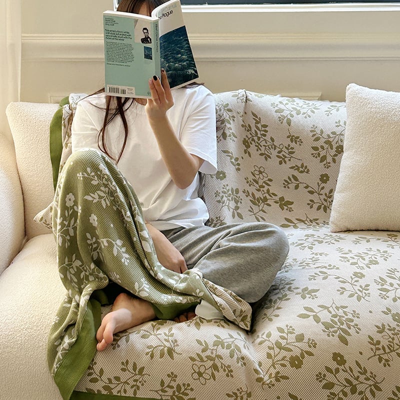 Bambuszrost takaró - könnyű, 300 g alatt, négy évszakos, virágos mintázat, INS stílus, első osztályú termék