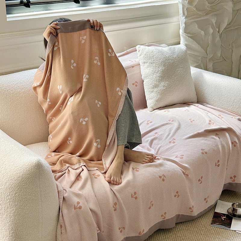 Bambuszrost takaró - könnyű, 300 g alatt, négy évszakos, virágos mintázat, INS stílus, első osztályú termék