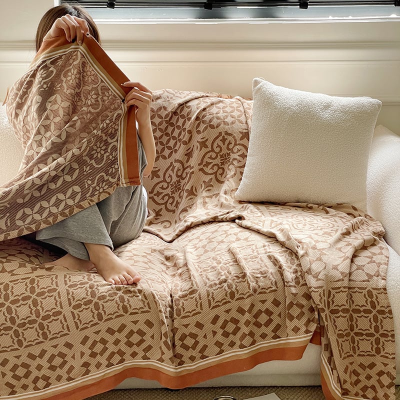 Bambuszrost takaró - könnyű, 300 g alatt, négy évszakos, virágos mintázat, INS stílus, első osztályú termék