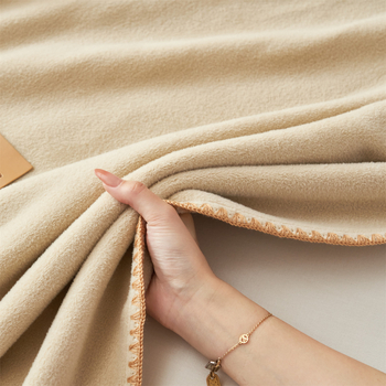 Κουβέρτα από μαλλί αλπακά, διπλό στρώμα, υψηλής ποιότητας ψεύτικο κασμίρ; 500 γρ, χειμώνας, πολυεστέρας, συρρίκνωση 2–3%