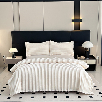 Одеяло от 100% полиестер, 200 г, за пролет и есен, семпъл модерен стил, без обработка