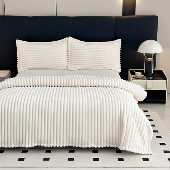 Одеяло от 100% полиестер, 200 г, за пролет и есен, семпъл модерен стил, без обработка