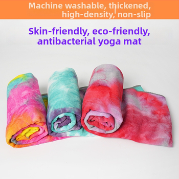 Tie-dye neslīdošs mikrofibras jogas dvielis, 470 g