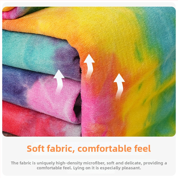 Tie-dye neslīdošs mikrofibras jogas dvielis, 470 g