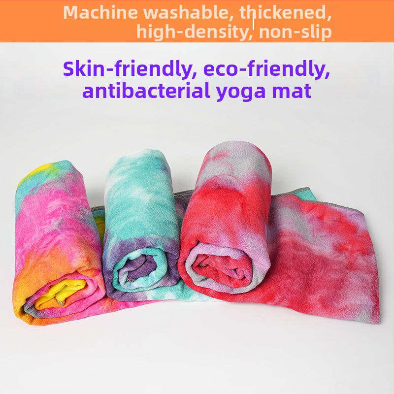 Tie-dye protiskluzová mikrovláknová jógová utierka, 470 g