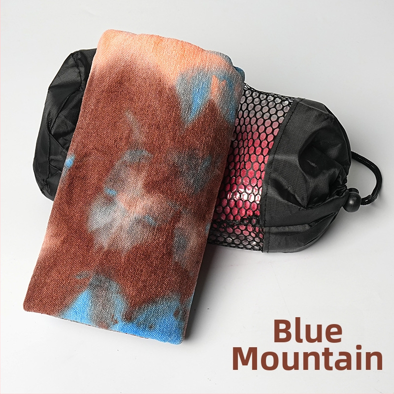 Tie-dye neslīdošs mikrofibras jogas dvielis, 470 g