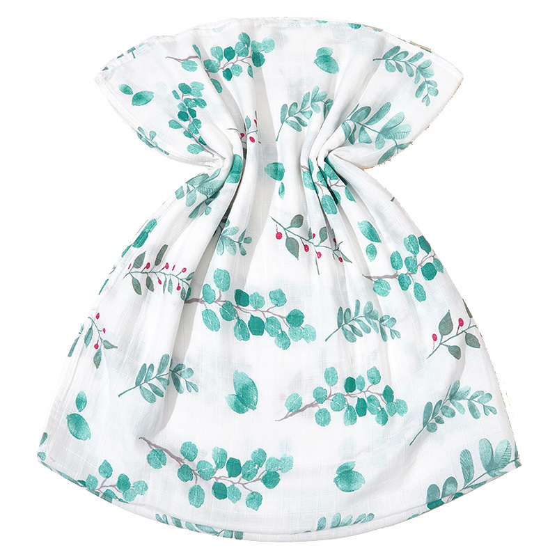 Zīdaiņu wrap no muselīna, divslāņu bambusa šķiedras audums, piemērots zīdaiņiem un 1–3 gadus veciem, ar rakstiem: karikatūra, zieds, ģeometrija