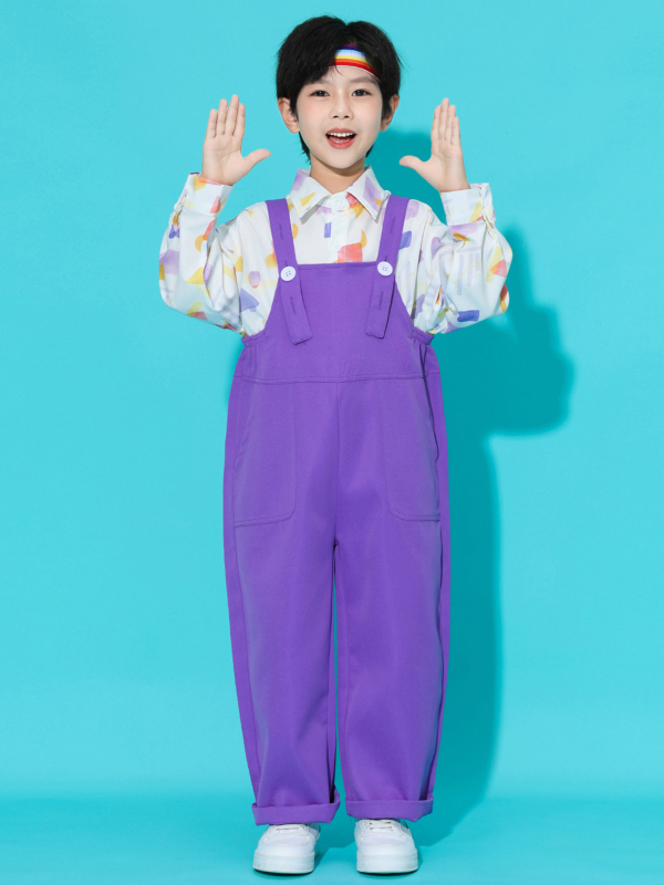 Bērnu hip-hop uzstāšanās apģērbs, unisex, bērniem virs 8 gadu vecuma, vasara 2025 (vasaras sezona 2025; unisex; hip-hop stils; vecuma grupai virs 8)