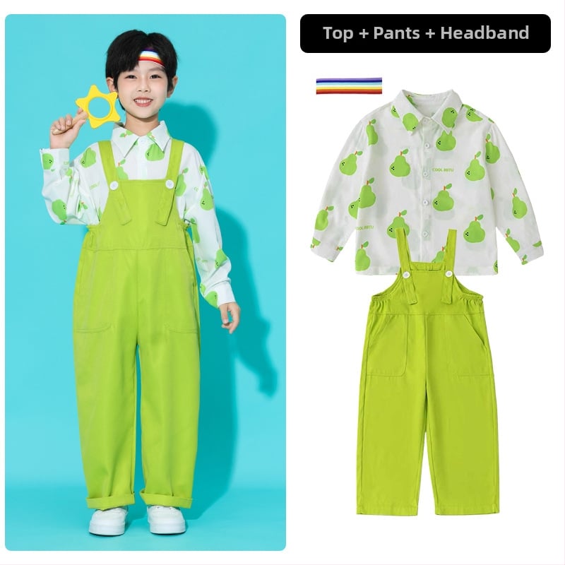 Bērnu hip-hop uzstāšanās apģērbs, unisex, bērniem virs 8 gadu vecuma, vasara 2025 (vasaras sezona 2025; unisex; hip-hop stils; vecuma grupai virs 8)