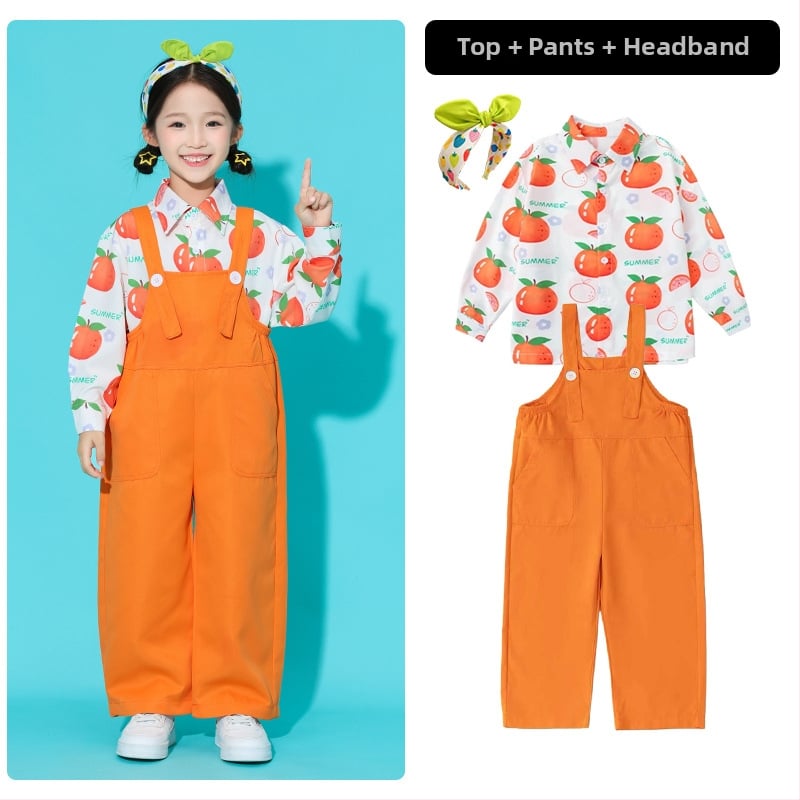 Bērnu hip-hop uzstāšanās apģērbs, unisex, bērniem virs 8 gadu vecuma, vasara 2025 (vasaras sezona 2025; unisex; hip-hop stils; vecuma grupai virs 8)