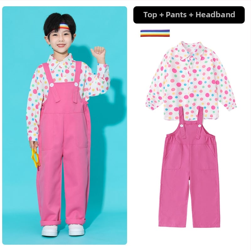 Bērnu hip-hop uzstāšanās apģērbs, unisex, bērniem virs 8 gadu vecuma, vasara 2025 (vasaras sezona 2025; unisex; hip-hop stils; vecuma grupai virs 8)