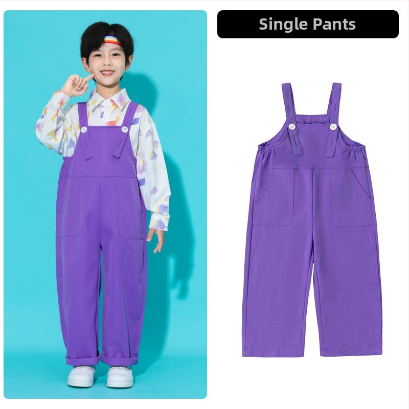 Bērnu hip-hop uzstāšanās apģērbs, unisex, bērniem virs 8 gadu vecuma, vasara 2025 (vasaras sezona 2025; unisex; hip-hop stils; vecuma grupai virs 8)